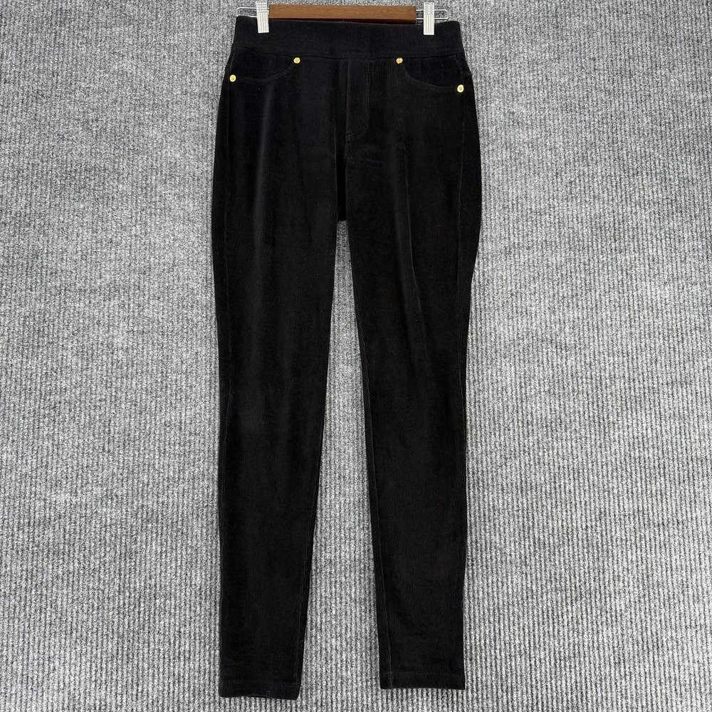 Michael‎ Kors corduroy pants women's small black skinny stretch ankle pull on